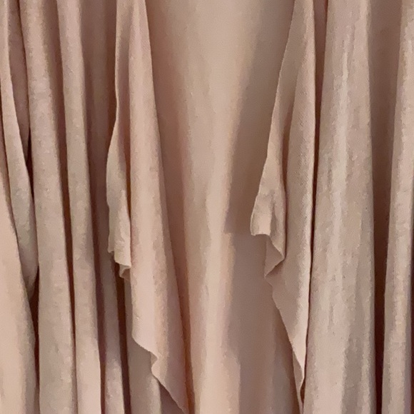 Cynthia Rowley Woman Linen Blend Open Front Cardigan, Size 2X, Pink, NWT - Picture 4 of 7